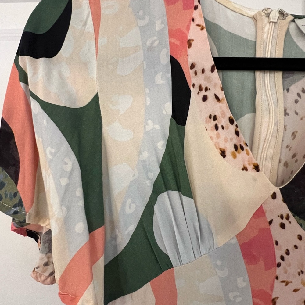 Never Fully Dressed Multicolor Abstract Dress - image 1